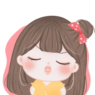 🎀 cartoon, girl, cute, kawaii, sticker, animated telegram sticker