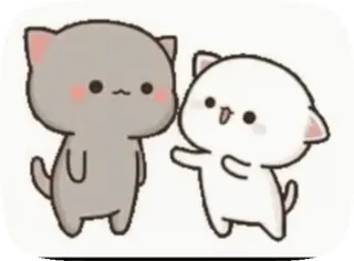 ♥️ gatti, carino, kawaii, gattini, animali telegram sticker
