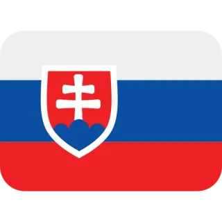 🇸🇰 bandera, Eslovaquia, República Eslovaca, Europa, país, nacional telegram sticker
