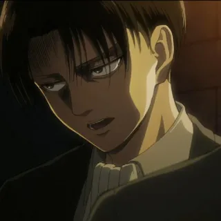 ☁️ Levi Ackerman Attack on Titan anime, levi, attack on titan, character, manga telegram sticker