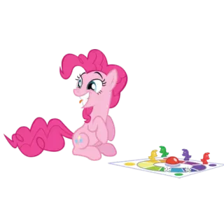 😜 Pinkie Pie My Little Pony Пони, Мультфильм, Дружба, Игра, Пинки Пай, MyLittlePony telegram sticker