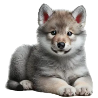 🌍 wolf cub, puppy, animal, cute, wolf, dog, baby animal, wildlife telegram sticker