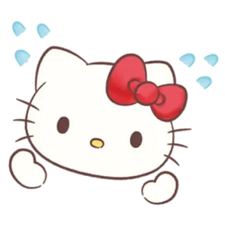 😀 Hello Kitty cartone animato, gatto, kawaii, carino, personaggio telegram sticker