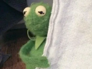 🐸 Kermit Kermit la rana, Muppet, verde, rana, pupazzo, carino telegram sticker