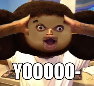 🌟 YOOOOO- meme, reaction, shocked, funny, surprised, face swap telegram sticker