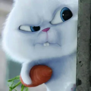 😡 Snowball The Secret Life of Pets うさぎ, ウサギ, アニメ, アニメーション, 映画 telegram sticker