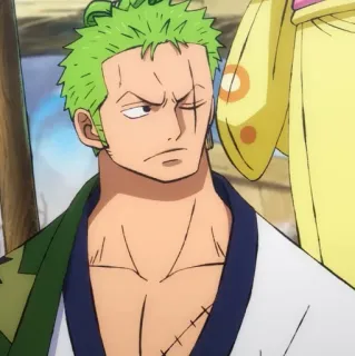 🍾 Zoro One Piece Аниме, Ван Пис, Ророноа Зоро, Зоро telegram sticker