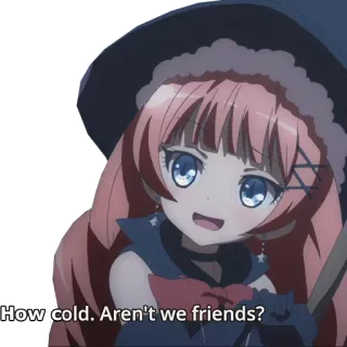 😢 How cold. Aren't we friends? Anime, Penyihir, Persahabatan, Manga, Kartun telegram sticker