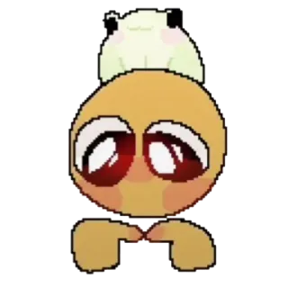 👉 Emoji, Lucu, Kawaii, Hati tangan, Blob, Seni piksel telegram sticker