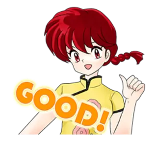 Ranma 1/2 whatsapp stickers