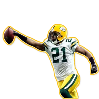 👆 sepak bola, atlet, olahraga, pemain, Green Bay Packers, NFL telegram sticker