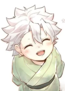 😊 anime, cartone animato, ragazzo, bambino, sorridente, carino telegram sticker