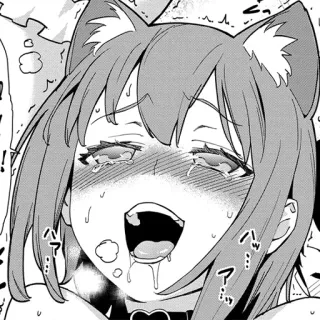 🤤 anime, manga, catgirl, ecchi telegram sticker