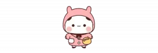 🫖 Cartone animato, Carino, Kawaii, Coniglio, Adesivo telegram sticker