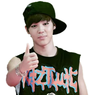 👍 Jimin kpop, singer, thumbs up, jimin, bts telegram sticker