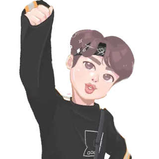 ✊ Anime Junge, Cartoon, Süß, Portrait, Mode telegram sticker