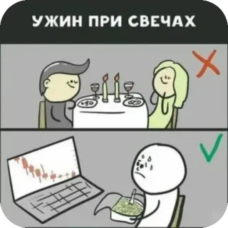 ❤ УЖИН ПРИ СВЕЧАХ whatsapp sticker