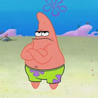 😟 Patrick Star SpongeBob SquarePants telegram sticker