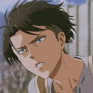 📎 Levi Ackerman Attack on Titan anime, Levi, Attack on Titan, character, illustration telegram sticker