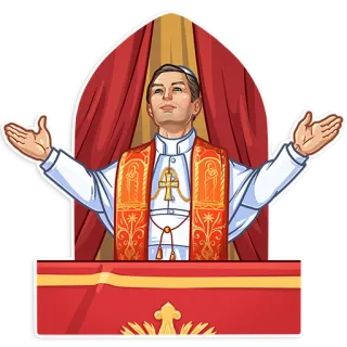 The Young Pope telegram stickers