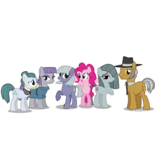 👪 my little pony, пони, мультфильм, дружба, милый telegram sticker