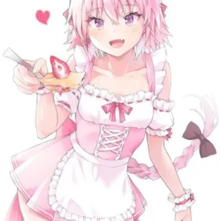 😚 Astolfo Anime, Manga, Mignon, Kawaii, Rose, Maid, Dessert, Fraise telegram sticker