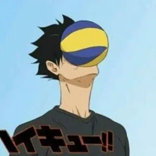 🥇 Haikyuu!! ハイキュー!! Haikyuu, Anime, Volleyball, Sport, Humour, Drôle whatsapp sticker