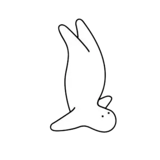🌫 белый силуэт, фигура, абстракция, персонаж whatsapp sticker