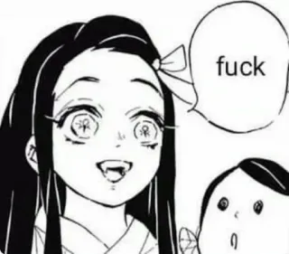 🤬 Nezuko Kamado Demon Slayer fuck Anime, Manga, Nezuko, Demonio, Grosería telegram sticker
