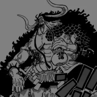 💜 Kaido One Piece カイドウ, ワンピース, アニメ, 漫画, 海賊, 悪役, 最強生物 telegram sticker