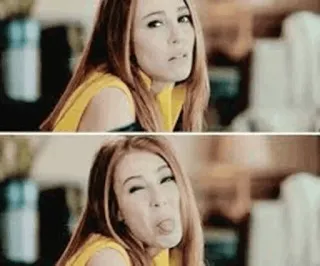 😒 mujer, cara, expresión, gracioso, tonto, meme telegram sticker