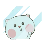 👋 sticker, bear, cartoon, cute, middle finger, offensive telegram sticker