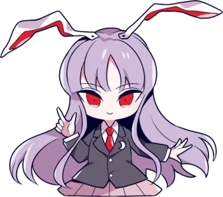 ☝️ anime, sticker, rabbit, character telegram sticker