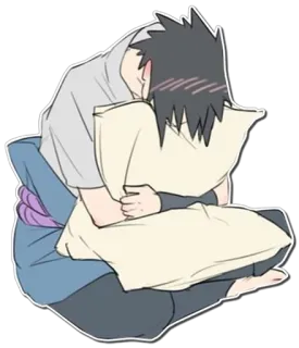 😩 Sasuke Naruto Anime, Sasuke, Naruto, Kreskówka, Naklejka telegram sticker