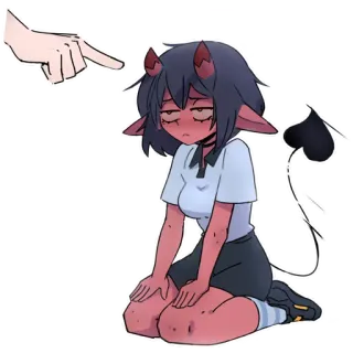 👉 Helltaker demon Helltaker telegram sticker