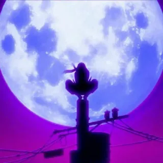 🌑 Itachi Uchiha Naruto itachi, naruto, anime, manga, uchiha, lune, nuit telegram sticker