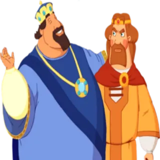 😒 Kreskówka, Królowie, Królewski, Korony telegram sticker