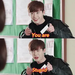 😆 You are Stupid Meme, Insulto, Stupido, Offensivo, Tu, Indicare telegram sticker