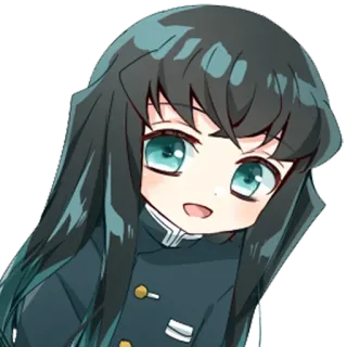 ❄️ Muichiro Tokito Demon Slayer 动漫, Q版, 可爱, 鬼灭之刃, 时透无一郎 whatsapp sticker