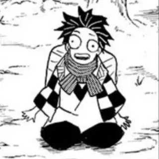 😐 Tanjiro Kamado Demon Slayer Demon Slayer, Anime, Manga, Tanjiro Kamado, Drôle, Mignon, Chibi telegram sticker