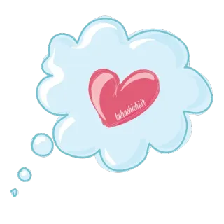 💕 kuhachichi.it Herz, Liebe, Wolke, kuhachichi telegram sticker