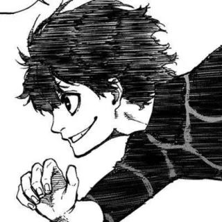 🏃‍♂ anime, manga, character, blue lock whatsapp sticker
