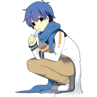 😗 Kaito anime, vocaloid, kaito, kem telegram sticker