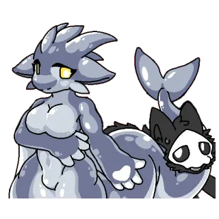 🖤 Furry, Anthro, Monstro, Criatura, Video game telegram sticker
