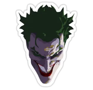 😈 Joker Coringa, DC Comics, vilão, palhaço, personagem de quadrinhos telegram sticker
