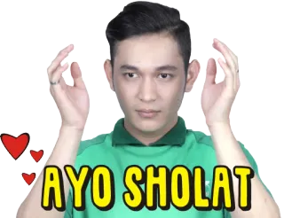 😎 AYO SHOLAT person, mann, indo, religiös, gebet, muslimisch whatsapp sticker