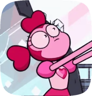 🤪 Spinel Steven Universe Cartoon, Roze, Personage, Spinel, Steven Universe telegram sticker