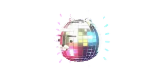 🌟 bola de discoteca, festa, dança, brilho, celebração telegram sticker