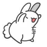 🤪 うさぎ, 動物, 可愛い, バニー, 漫画 telegram sticker