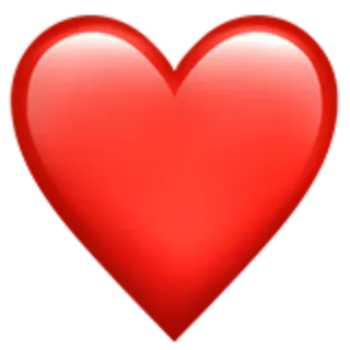 ❤️ heart, love, red, emoticon telegram sticker